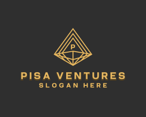 Corporate Diamond Pyramid logo design