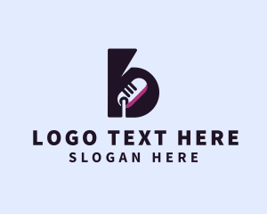 Letter B - Radio Podcast Music Streaming logo design