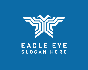 Eagle Troop Line Art logo design