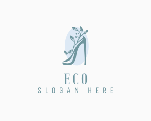 Boutique - Eco Friendly Stiletto Shoe logo design