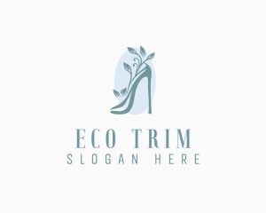 Eco Friendly Stiletto Shoe logo design