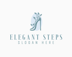 Eco Friendly Stiletto Shoe logo design