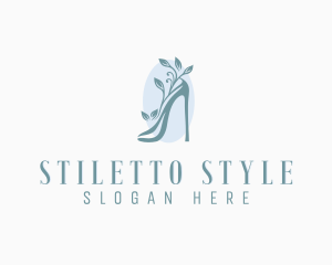 Eco Friendly Stiletto Shoe logo design