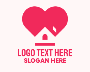Home - Pink Stay Home logo design