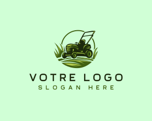 Lawn Grass Mower Logo