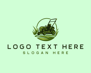 Lawn Grass Mower Logo