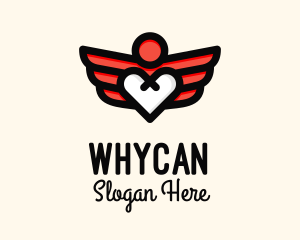 Romantic - Winged Heart Romantic logo design