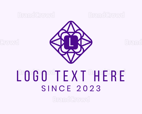 Geometric Diamond Jewelry Boutique Logo