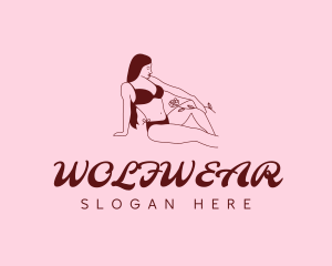 Seductive - Woman Fashion Bikini logo design