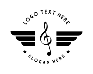 Musical Record Wings Logo