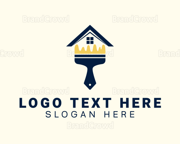 House Painter Brush Logo