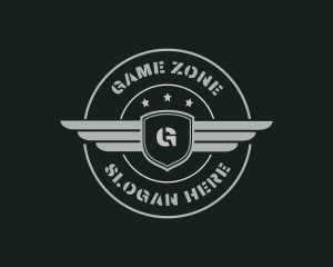 Army Military Wings logo design