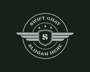 Security - Army Military Wings logo design