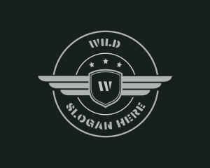 Soldier - Army Military Wings logo design