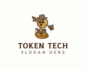 Token - Cowboy Coin Investor logo design