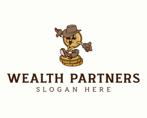 Cowboy Coin Investor logo design