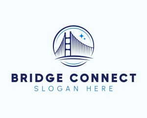 Bridge - Structure Bridge Construction logo design