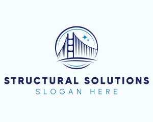 Structural - Structure Bridge Construction logo design
