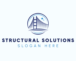 Structure Bridge Construction logo design