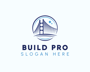 Construction - Structure Bridge Construction logo design