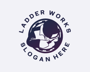 Industrial Welding Worker logo design