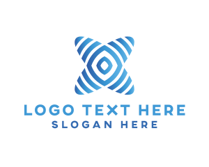 Letter X - Digital Electronic Tech Signal logo design