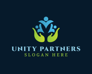 Cooperation - Hand Community  Foundation logo design