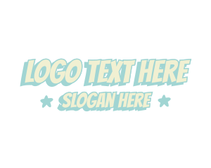 Toddler - Pastel Comic Wordmark logo design