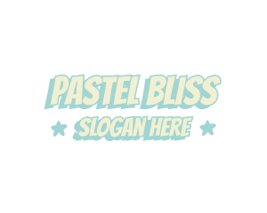 Pastel Comic Wordmark logo design