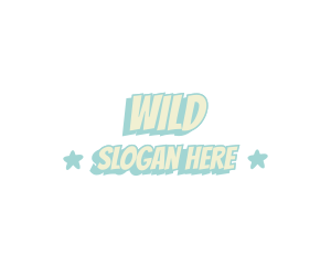 Cute - Pastel Comic Wordmark logo design