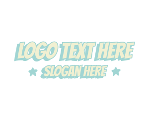 Youthful - Pastel Comic Wordmark logo design