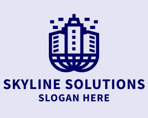 City Skyline Building Contractor  logo design
