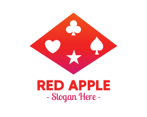 Red - Red Poker Shapes logo design