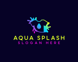 Shirt Printing Splash logo design