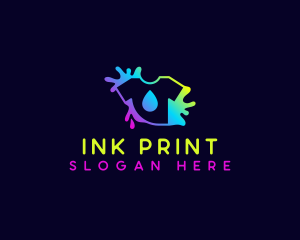 Shirt Printing Splash logo design