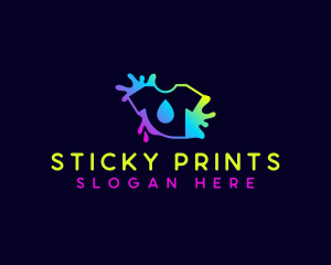 Shirt Printing Splash logo design