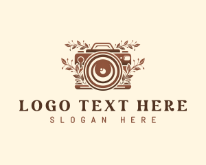 Nature - Vintage Camera Lens logo design