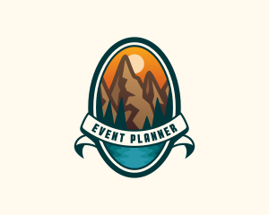 Mountain Peak Hiking Logo