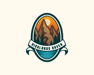 Mountain Peak Hiking logo design