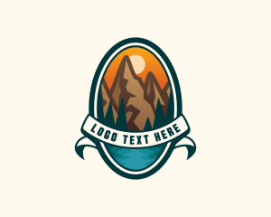 Mountain Peak Hiking Logo