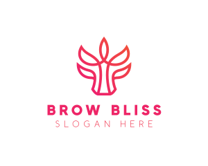 Bull Leaf Plant logo design