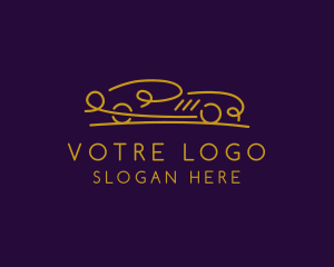 Minimalist Car Scribble Logo