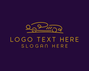 Car - Minimalist Car Scribble logo design