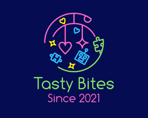 Puzzle - Nursery Baby Kid Toys logo design