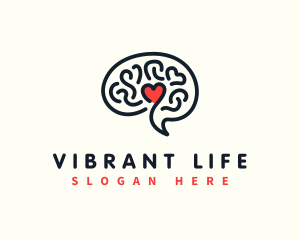 Love Mental Health  logo design