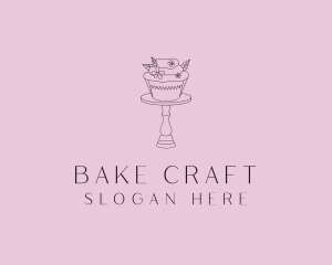 Cupcake Dessert Patisserie logo design