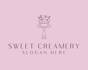 Cupcake Dessert Patisserie logo design