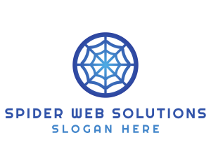 Arachnid - Spider Web Letter O logo design