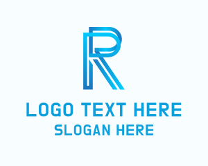 Abstract Business Letter R Logo