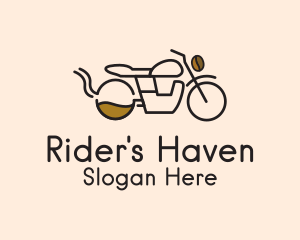 Coffee Delivery Motorcycle logo design